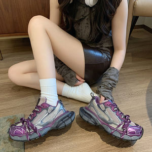 Custom Mesh Sneakers Sport Women Running Shoes Ladies Chunky Platform Sneakers Luxury Fashion Custom Made <strong>Trainers</strong> - Product Image 2