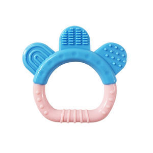 Mordedor de silicona, juguete de dentición para bebés sin BPA, suave, fácil de sostener, estimulación sensorial para bebés - Product Image 2