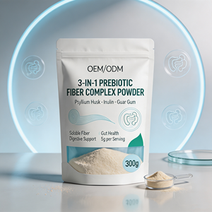 Poudre <span class=keywords><strong>de</strong></span> fibres prébiotiques OEM : Complexe <span class=keywords><strong>de</strong></span> Psyllium, Inuline et <span class=keywords><strong>Gomme</strong></span> <span class=keywords><strong>de</strong></span> <span class=keywords><strong>Guar</strong></span> 5g – Fibres Solubles pour la Santé Intestinale 500g – Fabricant - Product Image 1