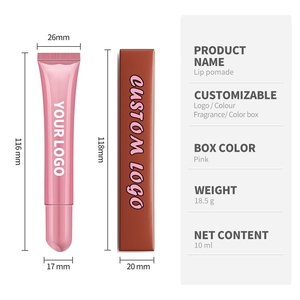 Bálsamo Labial con Color, 10 ml, Rosa, Hidratante Natural con Péptidos, Vegano, 100% Orgánico, con Protección Solar, Personalizable con Logotipo, Bajo MOQ, Marca Privada - Product Image 2
