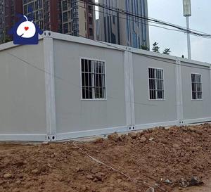 Contenedor prefabricado con marco de acero ligero de 20 pies personalizado casa modular desmontable de lujo buen precio baño/inodoro hecho en China - Product Image 1