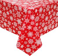 Nappe de table imperméable et écologique rectangulaire de qualité supérieure pour les événements de Noël Nappe jetable en plastique imprimée