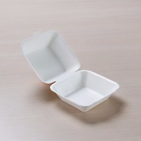 Boîte à hamburgers en papier kraft de qualité alimentaire dossiers d'emballage de beignets jetables pour biscuits pain croustilles gaufrage mat de stratification