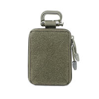 Mini sac tactique Molle EDC, fermeture éclair étanche, organisateur compact, poche pour le rangement médical et porte-cartes de crédit