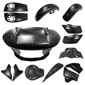 Carenatura nera lucida in fibra di carbonio per <span class=keywords><strong>Harley</strong></span> <span class=keywords><strong>Davidson</strong></span> 2025 Road Glide - Product Image 2