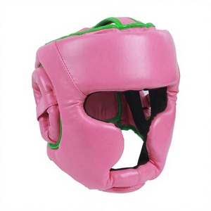Protège-tête de boxe rose pour adulte, équipement d'entraînement, protection intégrale du visage, équipement d'arts martiaux, logo personnalisé - Product Image 3