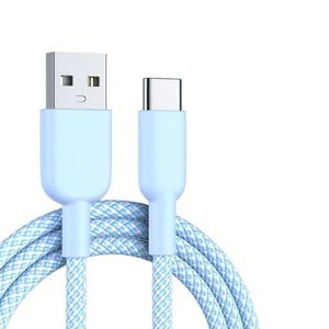 60W Phone Charger Cable Type C Quick Charge <b>USB</b>-C Power Adapter Cable Nylon Braided Data Cables - Product Image 4