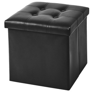 Presa di fabbrica <span class=keywords><strong>Pouf</strong></span> <span class=keywords><strong>Pouf</strong></span> in <span class=keywords><strong>ecopelle</strong></span> di alta qualità da 30 pollici di panca pieghevole da camera da letto con bottoni sgabello pieghevole - Product Image 6