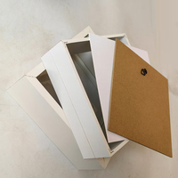 Cadre Sannahed 10x10, cadre profond en MDF avec passe-partout 5x5 pouces, cadre à ombre carré
