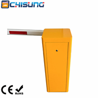 Barrière automatique robuste CSDZ810 pour entrée de parking sans personnel avec détecteur de boucle, radar et photocellule