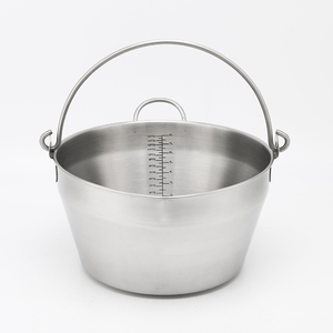 9L Stainless Steel <strong>Preserving</strong> Jam <strong>Pans</strong> 30cm Maslin <strong>Pan</strong> with Hanging Handle for Outdoor Camping Korean Cookware for Jam Cooking - Product Image 2