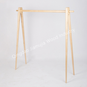 Toptan ahşap giysi rafı yatak odası depolama raf ahşap giysi rafı taşınabilir giysi rafları - Product Image 3