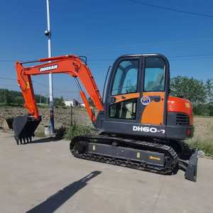 Mini-excavatrice compacte à économie de carburant de 6 tonnes d'occasion Doosan DH60 DX55 DX60E-10N 5 tonnes pour les petits projets de construction, d'aménagement paysager et agricoles - Product Image 6