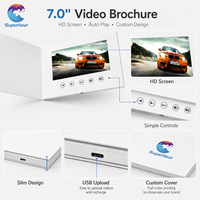 Prix d'usine en gros pour brochure vidéo LCD 7,0 pouces avec logo personnalisé IPS 1024x600 HD rechargeable MP4/AVI ROHS