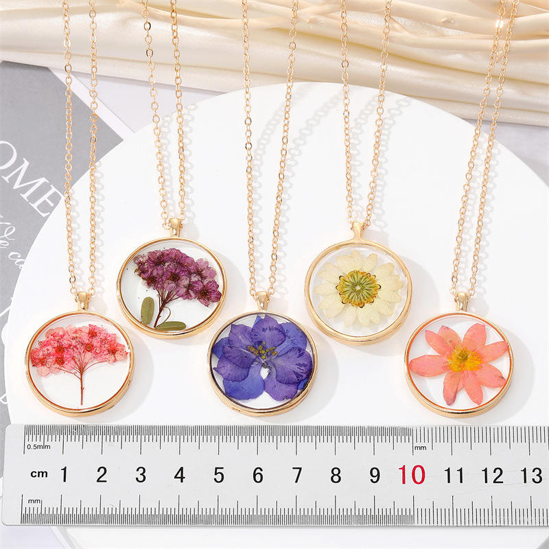 resin flower jewelry