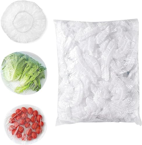 Gorros Desechables Transparentes para el Cabello para Mujer, Impermeables, para Ducha, Paquete de 100 Unidades, Bolsas de Plástico Desechables - Product Image 1