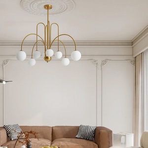 French-Style Retro Magic Bean Lamp Modern Minimalist Creative Art Chandelier for Living Room <b>Dining</b> <b>Light</b> Pendant Chandeliers - Product Image 6