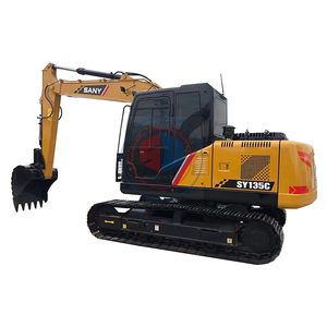 13.5ton SANY135 excavadora usada trabajo de construcción pintura original excavadora usada de bajo precio - Product Image 1