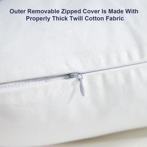 Almohada de seda de morera <span class=keywords><strong>para</strong></span> <span class=keywords><strong>silla</strong></span> de oficina, insertos de cojín de plumas 45x45, color blanco, China - Product Image 3