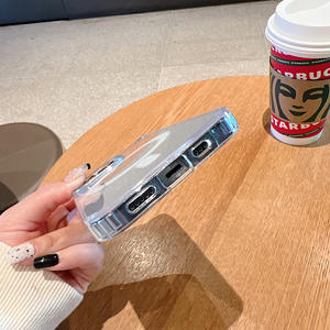 Coque arrière magnétique en PC acrylique transparente avec chargement pop-up pour <span class=keywords><strong>iPhone</strong></span> 17 Air 16 15 14 Plus 13 12 11 Pro X <span class=keywords><strong>XS</strong></span> Max - Product Image 4