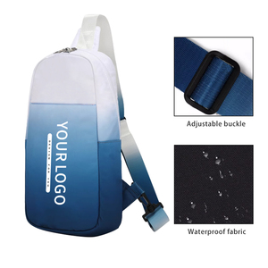 High Quality Custom logo Water Resistant 600D Polyester Waist <b>Bag</b> Crossbody Chest <b>Bag</b> with Usb Charging - Product Image 4