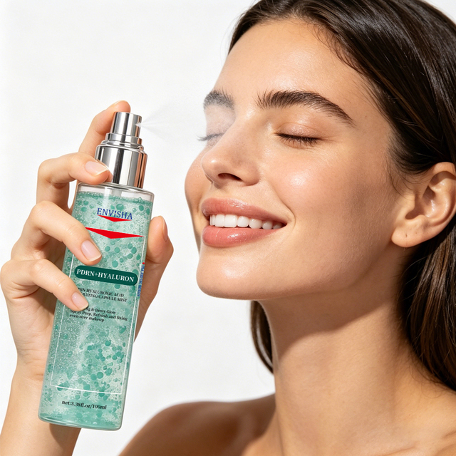 Private Label Face Gentle Formula Skin Repairing Radiance Deep Hydration Jelly Mist Serum PDRN Collagen Glow Facial Serum Spray