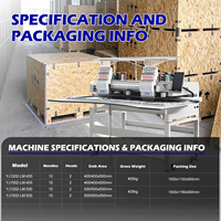Machines à broder plates informatisées à 2 têtes les plus vendues, système de contrôle Dahao pour casquettes, chemises, vêtements, nouvelle machine à broder