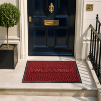 Tapis d'entrée commercial de qualité professionnelle, construction robuste, bord plat, pour banques, cliniques, bibliothèques et salles publiques