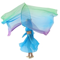Femmes Art Performance Danse Culte Drapeaux Voiles Église Louange Danse Garde Couleur Bannières