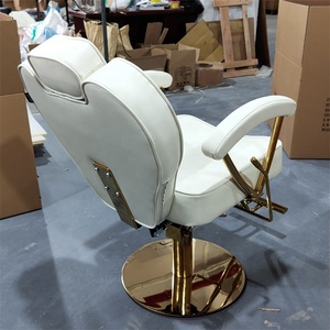Chaise de Salon Classique Rose Siman <span class=keywords><strong>en</strong></span> Promotion, Fauteuil de Coiffeur Vintage Finition Or Rose <span class=keywords><strong>en</strong></span> Cuir Synthétique, Chaise de Barbier d'Importation pour <span class=keywords><strong>Coiffure</strong></span> - Product Image 5