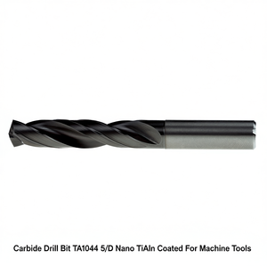 Ttake Carbide <b>Drill</b> Bit TA1044 5xD Nano TiAlN Coated For Machine Tools - Product Image 2