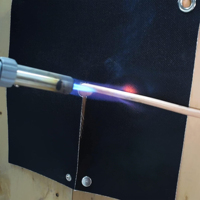 Couverture de soudage en fibre de verre noire, tapis de protection thermique, résistance à la température de 1800°F, ignifuge pour la soudure de tuyaux en cuivre