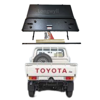 Couverture de benne de camion pliable en alliage d'aluminium imperméable personnalisée avec verrouillage pour Toyota LC79, couverture de benne de haute qualité pour pick-up