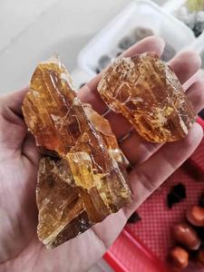 Espécimen de Cristal Natural, Piedra en Bruto, Ámbar, Calcita para Decoración - Product Image 4