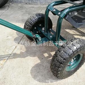Chariot de jardin en métal Qingdao Lite à 4 roues, design industriel durable en métal pour usage extérieur - Product Image 4