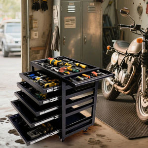 Carro de herramientas mecánico de servicio pesado | Sistema de almacenamiento móvil OEM personalizado con organizadores de cajones Carro de servicio de grado comercial - Product Image 3