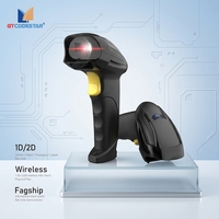 Lecteur de codes-barres sans fil longue portée GTCODESTAR X-9301C pour entrepôt, transmission longue distance, 2.4G, 1D, 2D, lecteur de codes QR portable