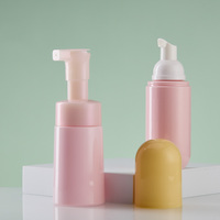 Bouteilles rondes en plastique personnalisées de 120 ml avec pompe à lotion, flacons pulvérisateurs à fine brume vides pour shampoing, gel douche, emballages de soins de la peau