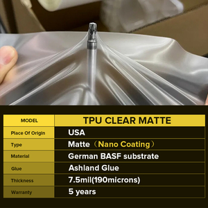 Ppf Matte trong suốt viwocool TPU cơ thể Matte Đen Tự Chữa Bệnh TPU ppf phim xe sơn A4 Kích thước mẫu miễn phí Satin Màu Xám TPU ppf - Product Image 2