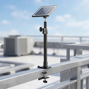 Soporte de cámara de CCTV con <span class=keywords><strong>alarma</strong></span>, soporte en C ajustable con abrazadera para escritorio - Product Image 1
