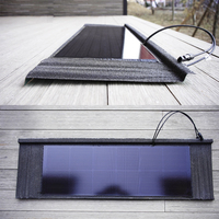 Tuiles solaires à haute efficacité, bardeaux métalliques revêtus de pierre, système de toiture solaire pour usage résidentiel et commercial, tuiles solaires