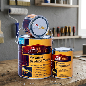 Peinture NC noire brillante liquide pour meubles en bois et surfaces métalliques, application au pinceau et au pistolet, à base de polyuréthane, acrylique et époxy - Product Image 2