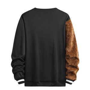 Felpa essenziale da <span class=keywords><strong>uomo</strong></span> con motivo orso Design alla moda girocollo maniche lunghe Casual e ampia vestibilità logo personalizzabile - Product Image 5