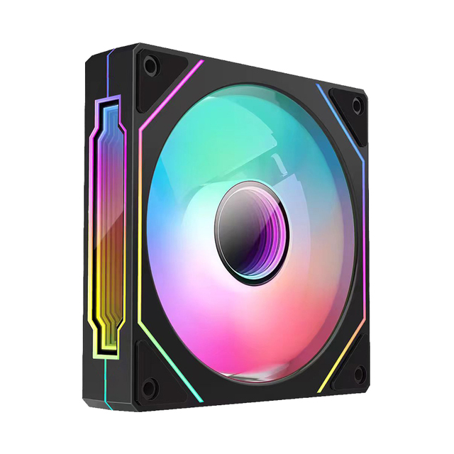 "Factory OEM 120mm RGB Plastic CPU Cooler with PWM Connector & Silent ARGB Gaming Case Fan"