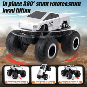 Coche Teledirigido Anfibio Todoterreno 1/16 RC 2.4G con Ruedas Grandes, Control Remoto, Rotación 360°, Conducción y Escalada, Juguete <span class=keywords><strong>Roblox</strong></span> Cybertruck para Niños - Product Image 3