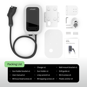 UL Certified Type 2 EV AC <b>Charge</b> 32A 48A 50A 7kW 11kW Wall-Mounted <b>Fast</b> Charger Station 7m Cable - Product Image 4