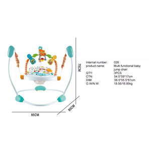 <span class=keywords><strong>Siège</strong></span> rotatif multifonction à 360 degrés Chaise de saut pliable Jungle pour <span class=keywords><strong>bébé</strong></span> avec jouets mignons - Product Image 4