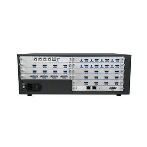 Processeur de mur vidéo modulaire 16x20, montage en rack, entrées/sorties HDMI et DVI, contrôleur de matrice de fusion, contrôleur de mur vidéo 4K, métal - Product Image 1