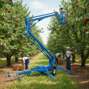 L-417 Nacelle élévatrice automotrice télescopique articulée remorquable électrique de 20 m pour travaux en hauteur - Product Image 5