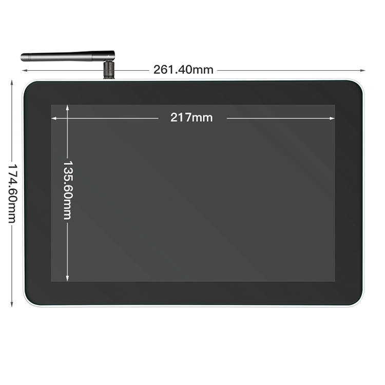 10"-23" Outdoor Sunlight-Readable Industrial Android All-in-One Panel PC Fanless TFT-LCD Touch Screen IP65 Waterproof Computer